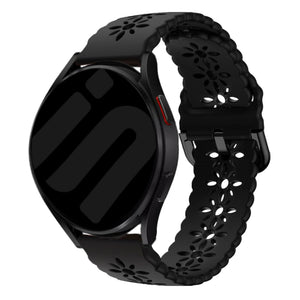 Amazfit Active Gemustertes Silikonarmband (Schwarz)