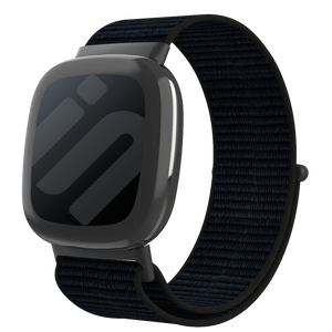Fitbit Sense 2 Nylonarmband (Schwarz)
