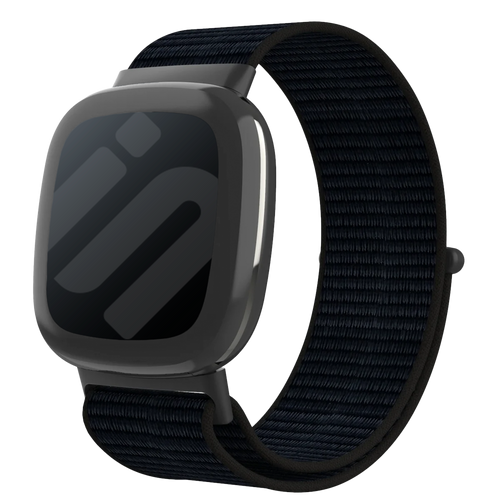 Fitbit Sense 2 Nylonarmband (Schwarz)