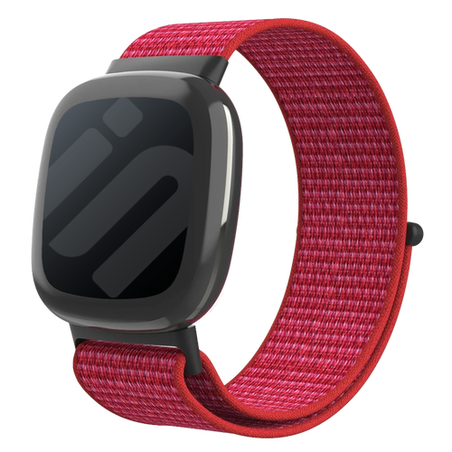 Fitbit Sense 2 Nylonarmband (Rot)