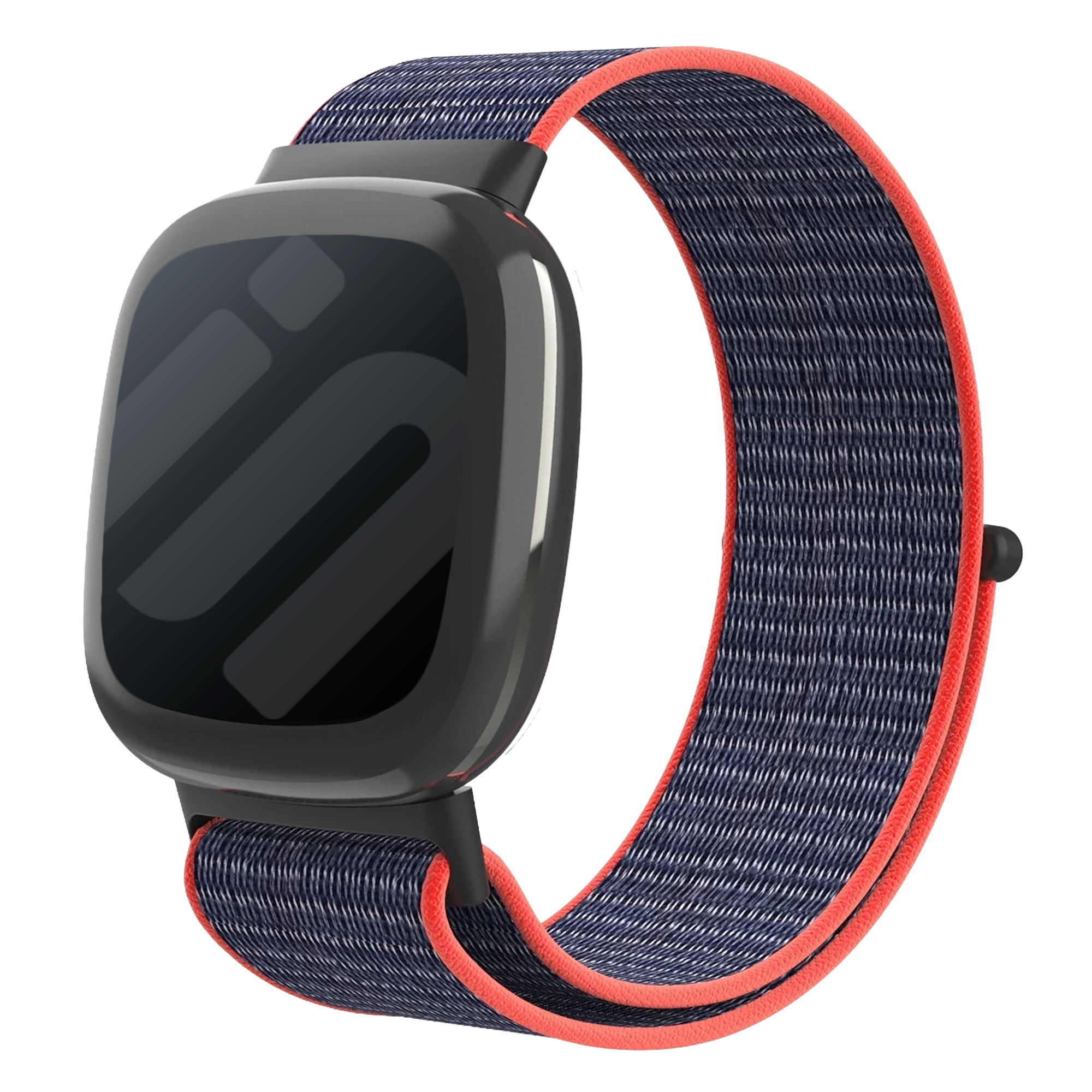 Fitbit Sense 2 Nylonarmband (Pink/Indigo)