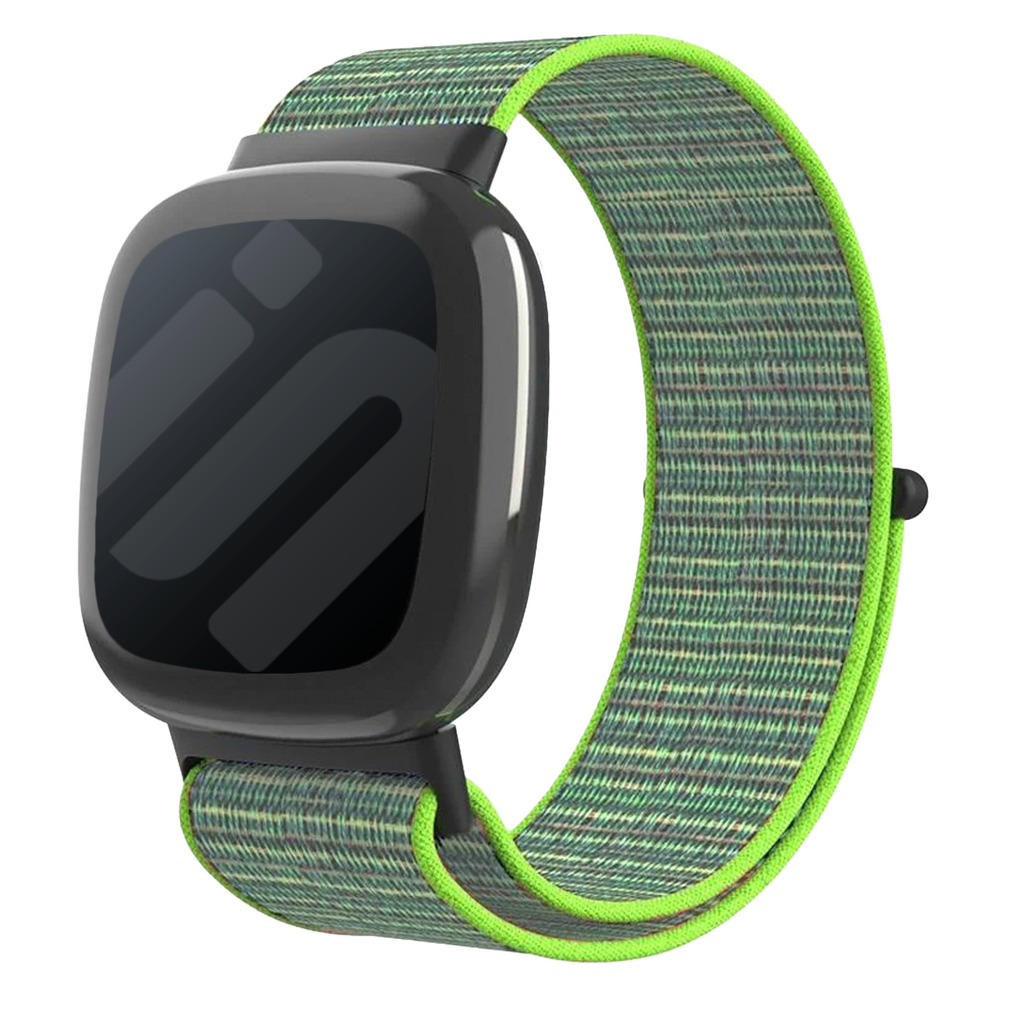 Fitbit Sense 2 Nylonarmband (Limettengrünngrün)