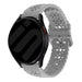 Samsung Galaxy Watch FE Silikonarmband mit Muster (Grau)