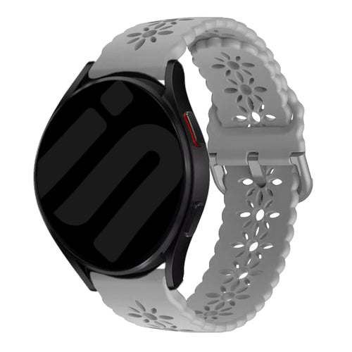 Amazfit Bip U (Pro) Patterned Silicone Strap (Grey)
