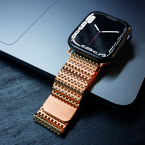 Apple Watch Metall Mesh Armband (Roségold)