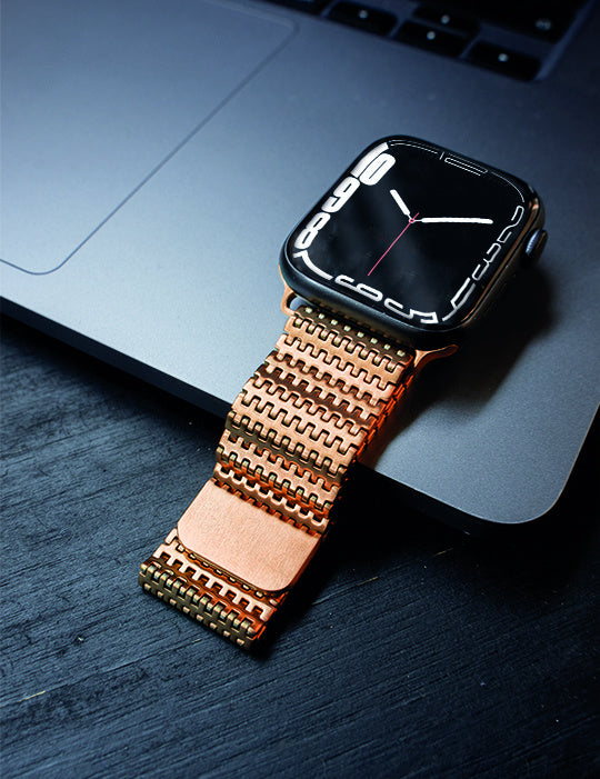 Apple Watch Metall Mesh Armband (Roségold)