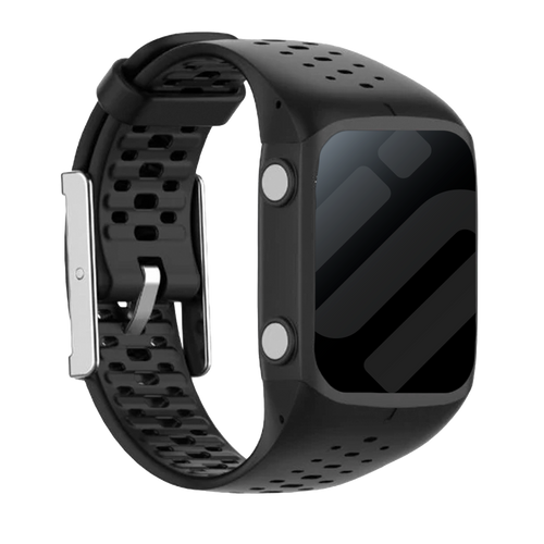 Polar M400 / M430 Silikonarmband (Schwarz)