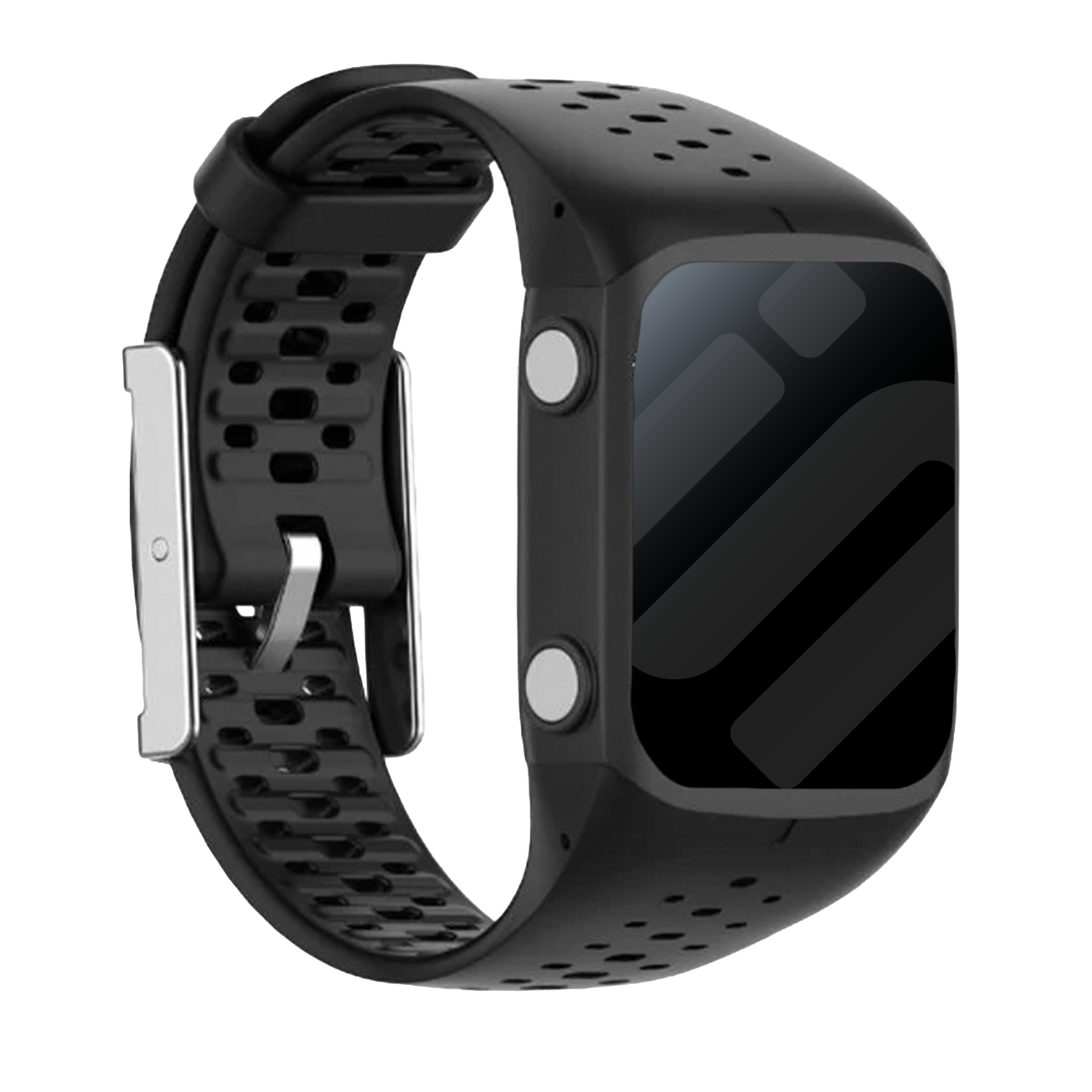 Polar M400 / M430 Silikonarmband (Schwarz)