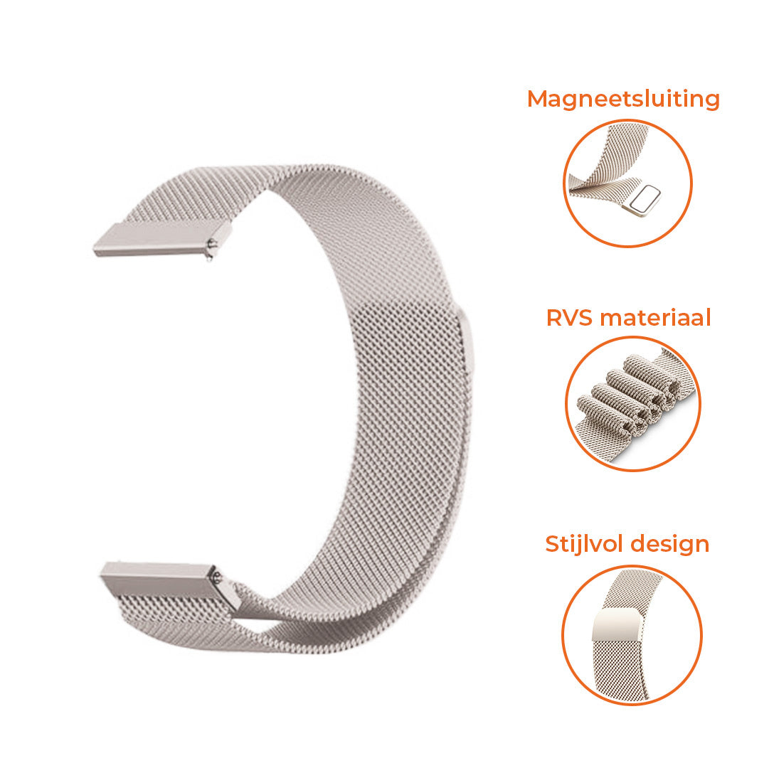 Withings Steel HR Sport Milanese Strap (Starlight)