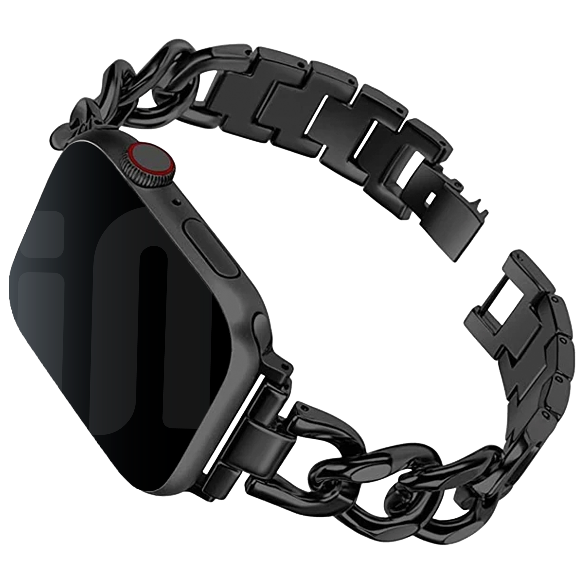 Apple Watch Stahlkettenband (Schwarz)