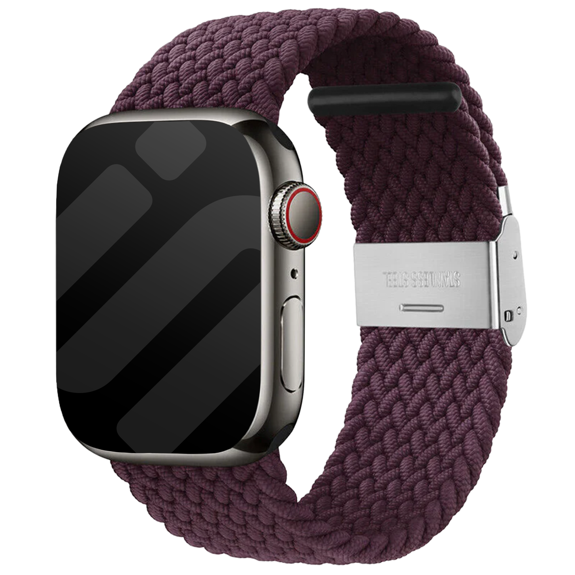 Apple Watch geflochtenes Armband (Dunkel Cherry)