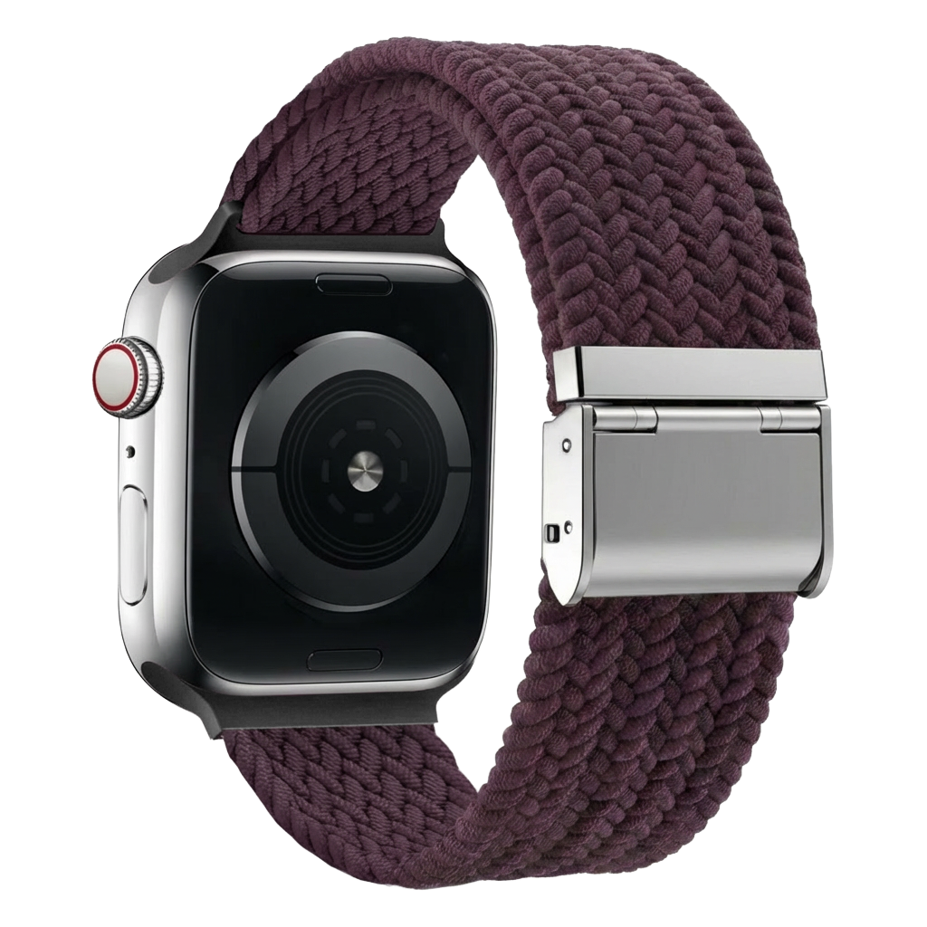 Apple Watch geflochtenes Armband (Dunkel Cherry)