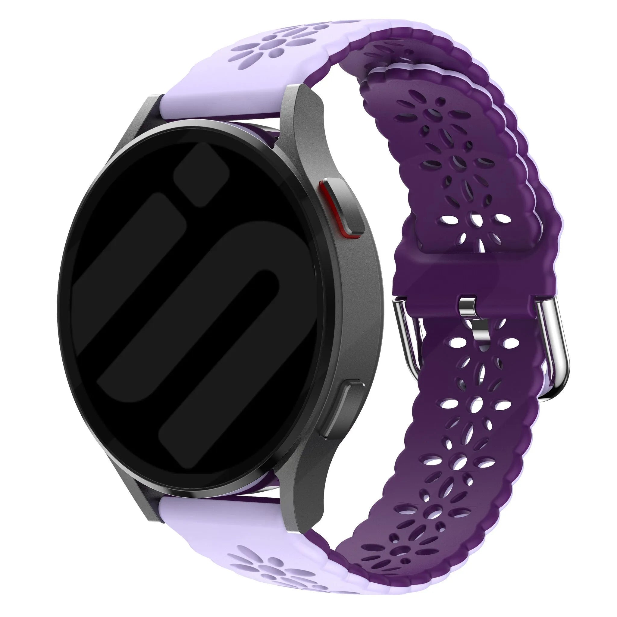 Coros Pace 2 Gemustertes Silikonarmband (Flieder/Lila)