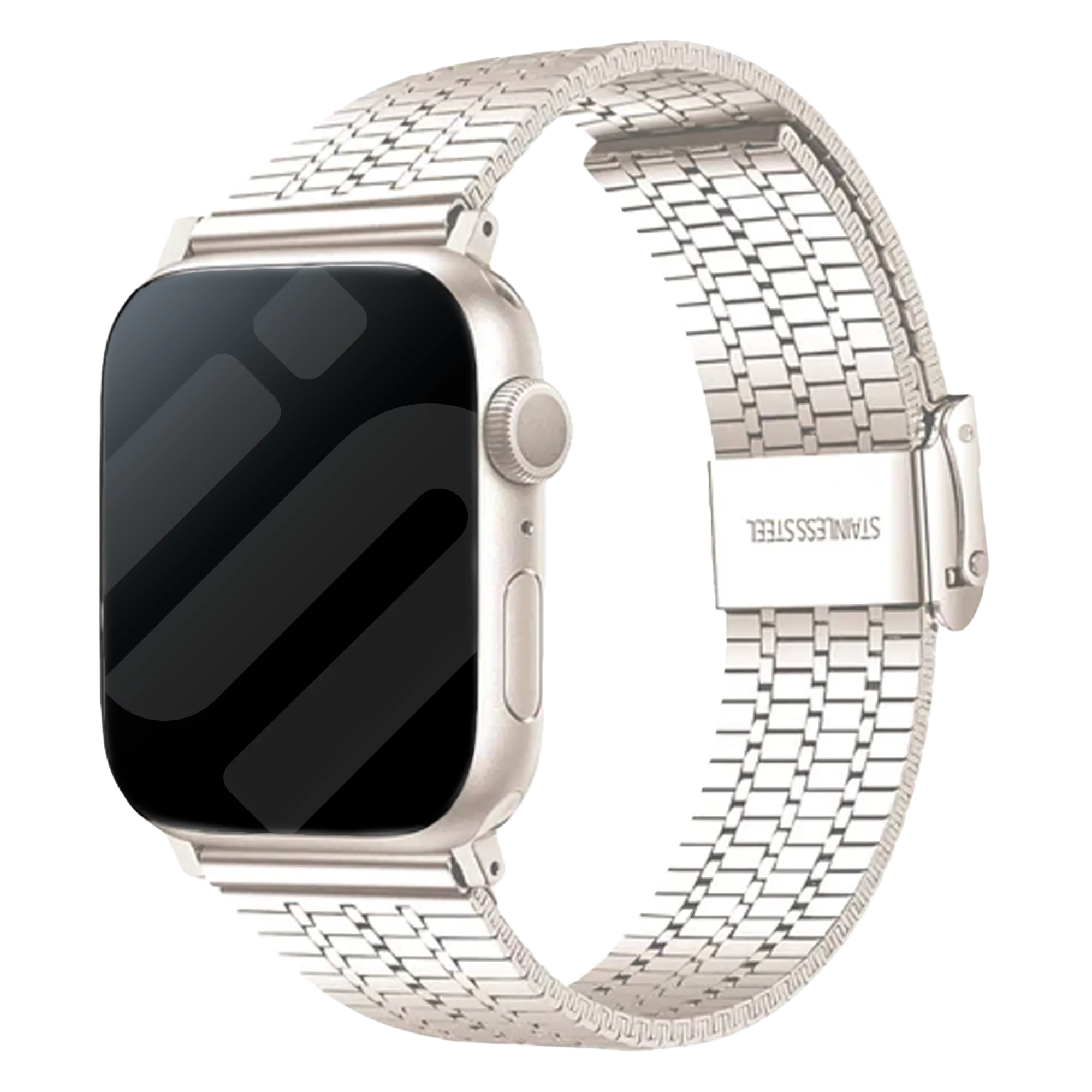 Apple Watch Fine Steel Strap (Starlight)