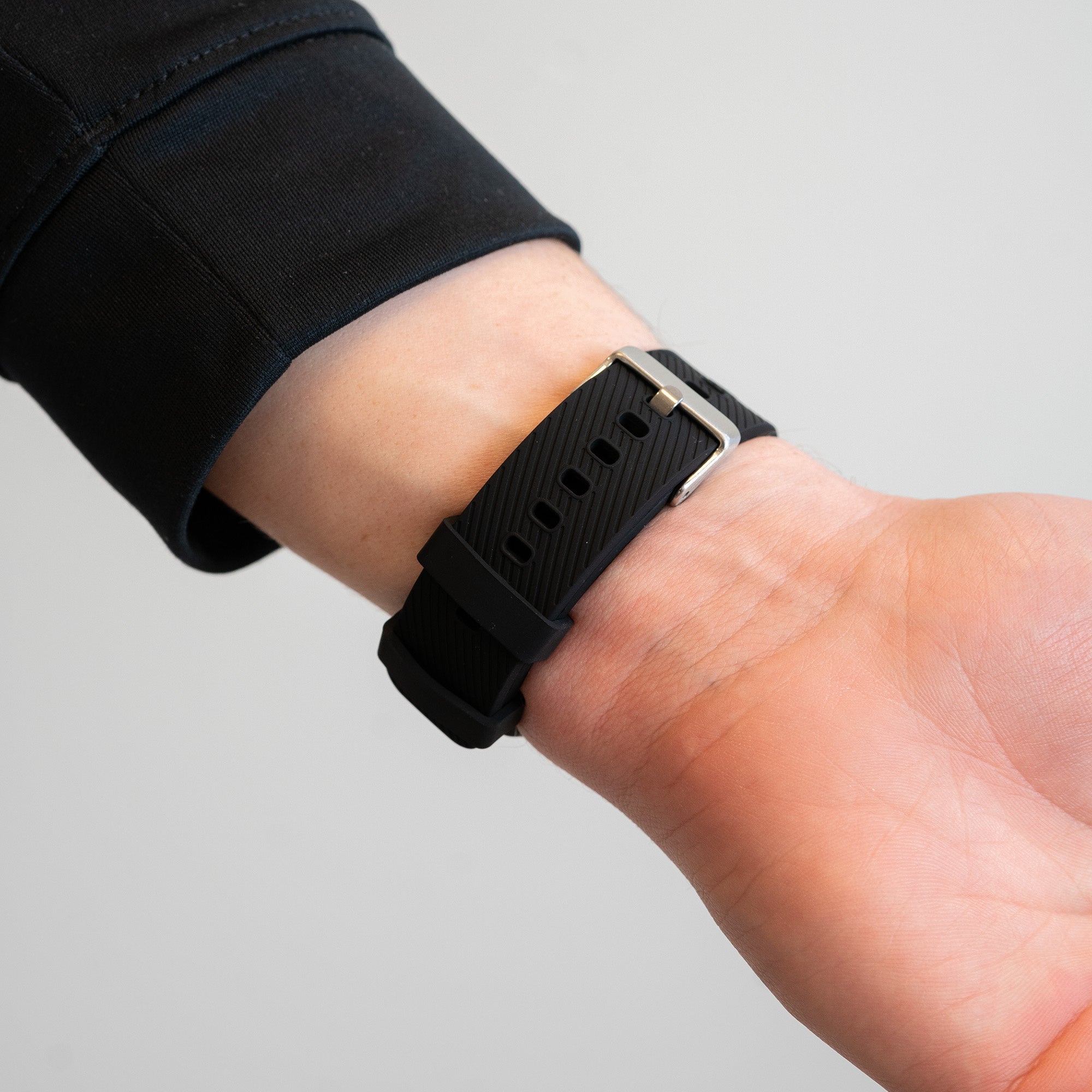 Bandz Suunto 9 Peak Pro Silikonarmband 'Deluxe' (Schwarz)