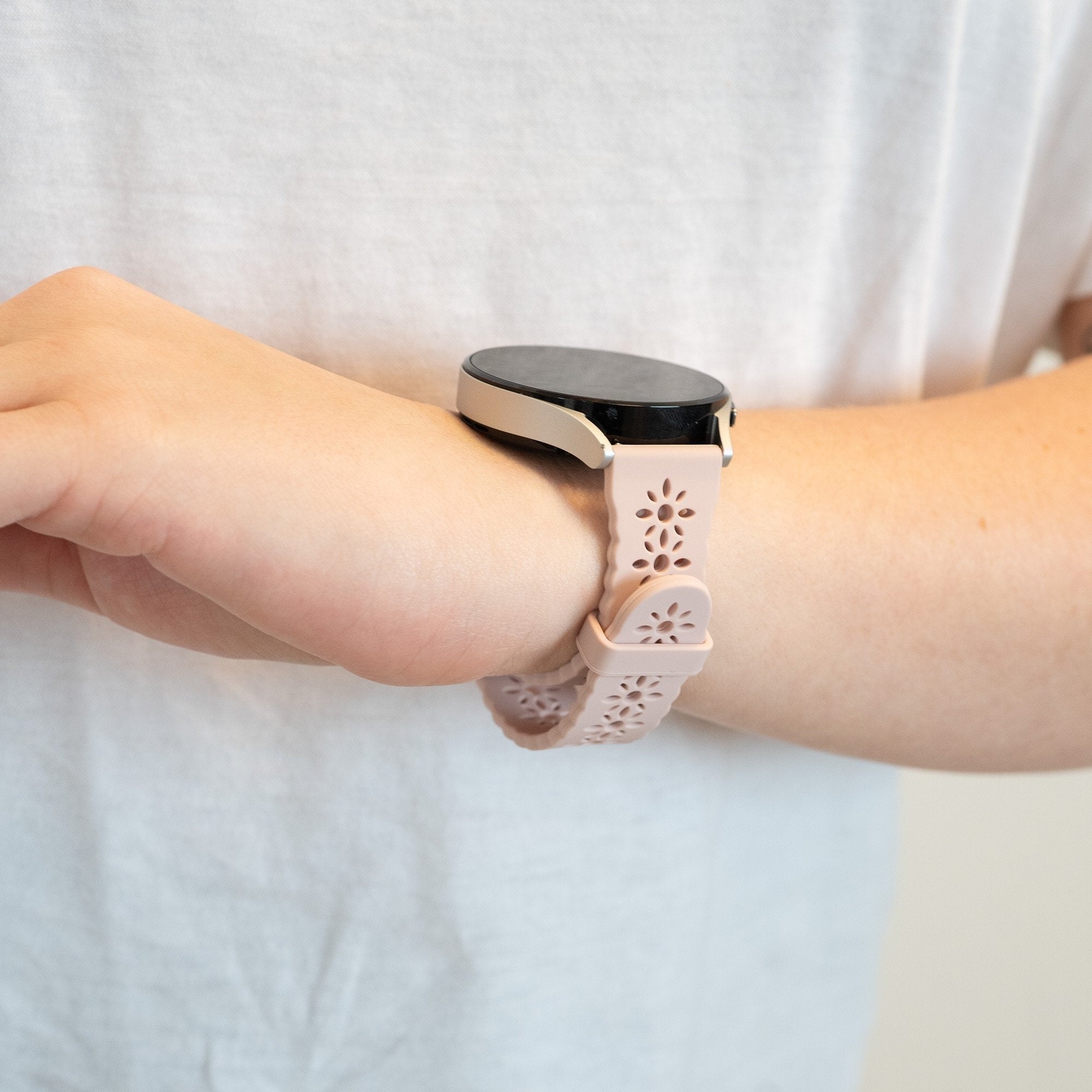 Bandz Coros Apex 2 Patterned Silicone Strap (Pink)