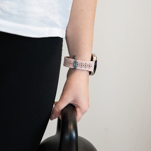 Bandz Coros Pace 2 Patterned Silicone Strap (Pink)