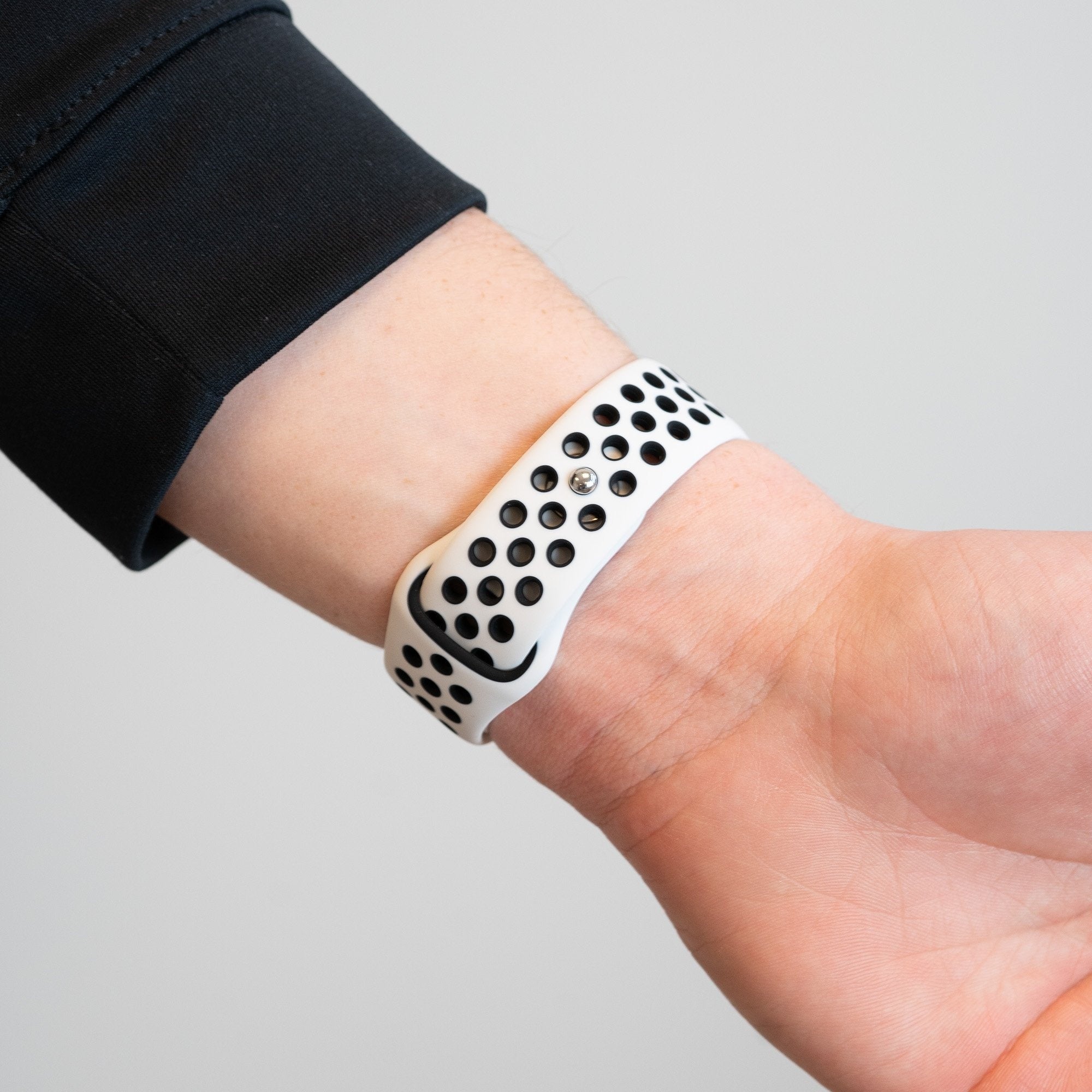 Bandz Coros Apex 42mm Sport Strap 'Deluxe' (White/Black)