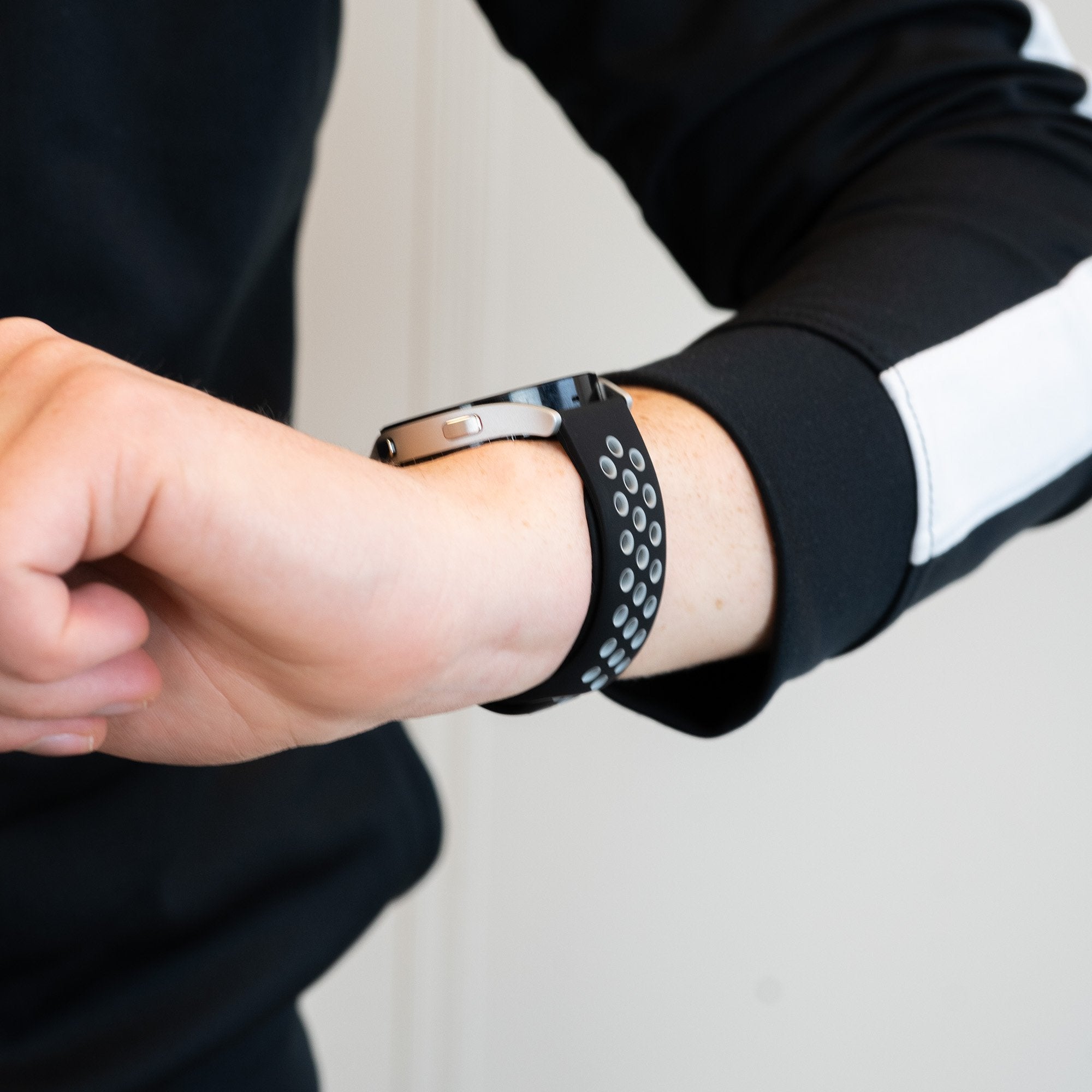 Bandz Redmi Watch 5 Active Sportarmband 'Deluxe' (Schwarz/Grau)