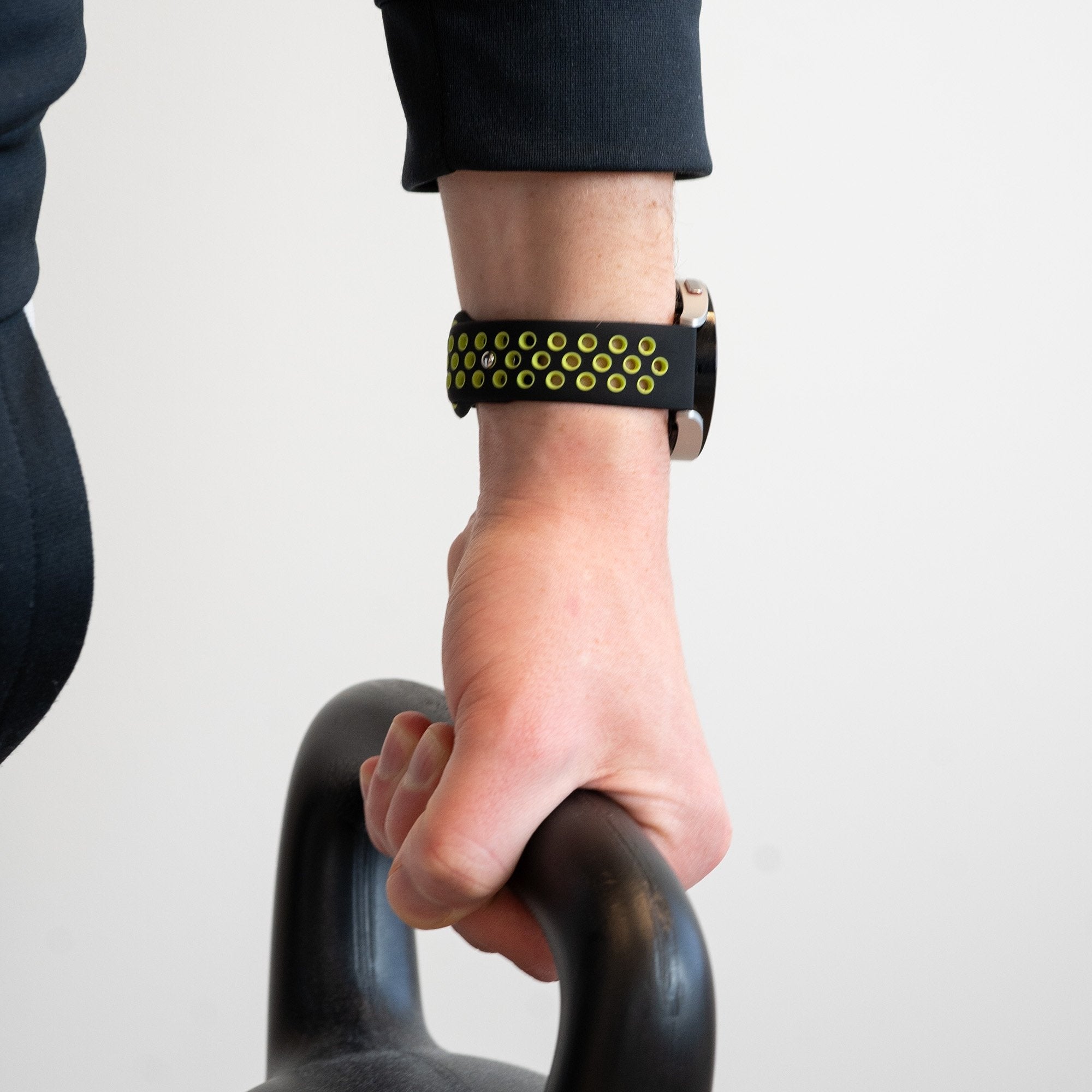 Bandz OnePlus Watch Lite Sportarmband 'Deluxe' (Schwarz/Gelb)