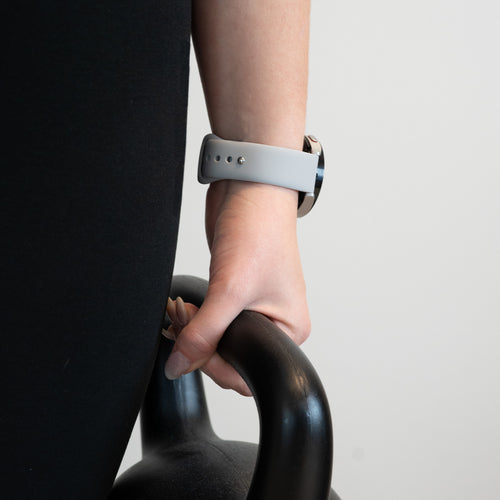 Bandz Pebble Round 2 - 20mm Sportarmband 'Deluxe' (Grau)