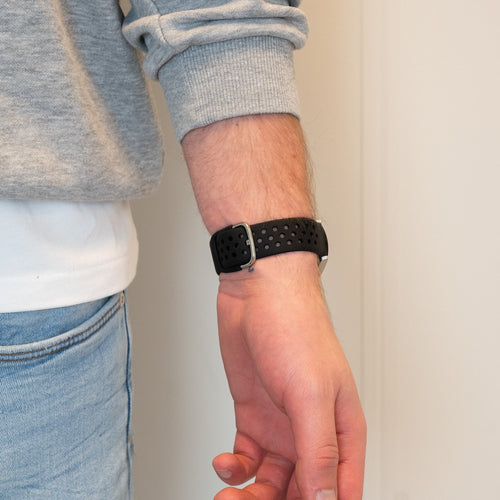 Bandz Huawei Watch GT 5 - 46mm Sportarmband 'Air' (Schwarz)