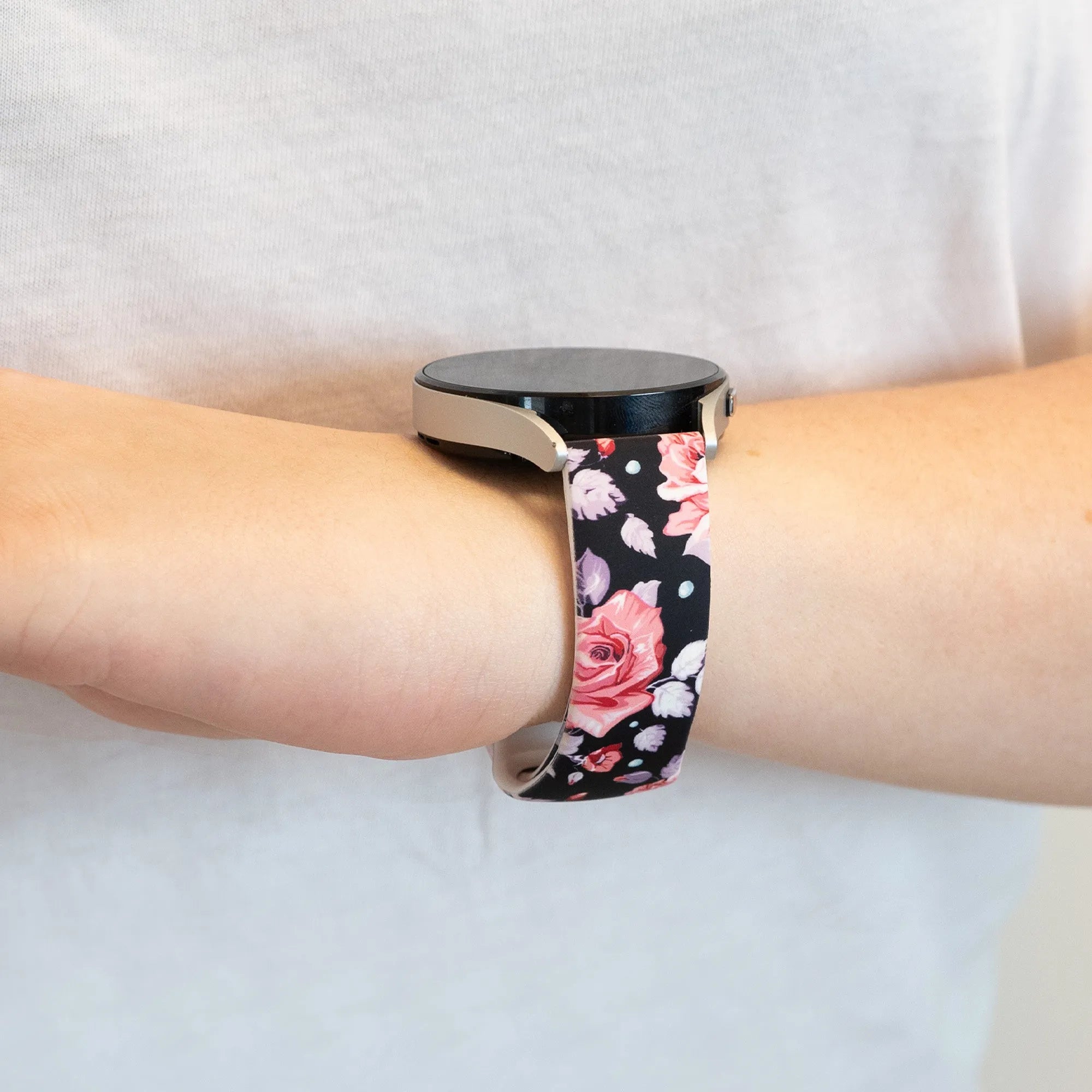 Bandz Gard Pro Health Smartwatch 3 - 41mm Gemustertes Armband ('Flower')