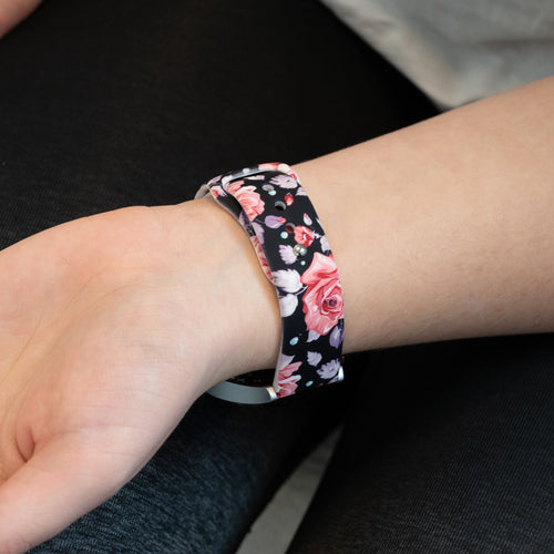 Bandz Pebble Round 2 - 20mm Patterned Strap ('Flower')