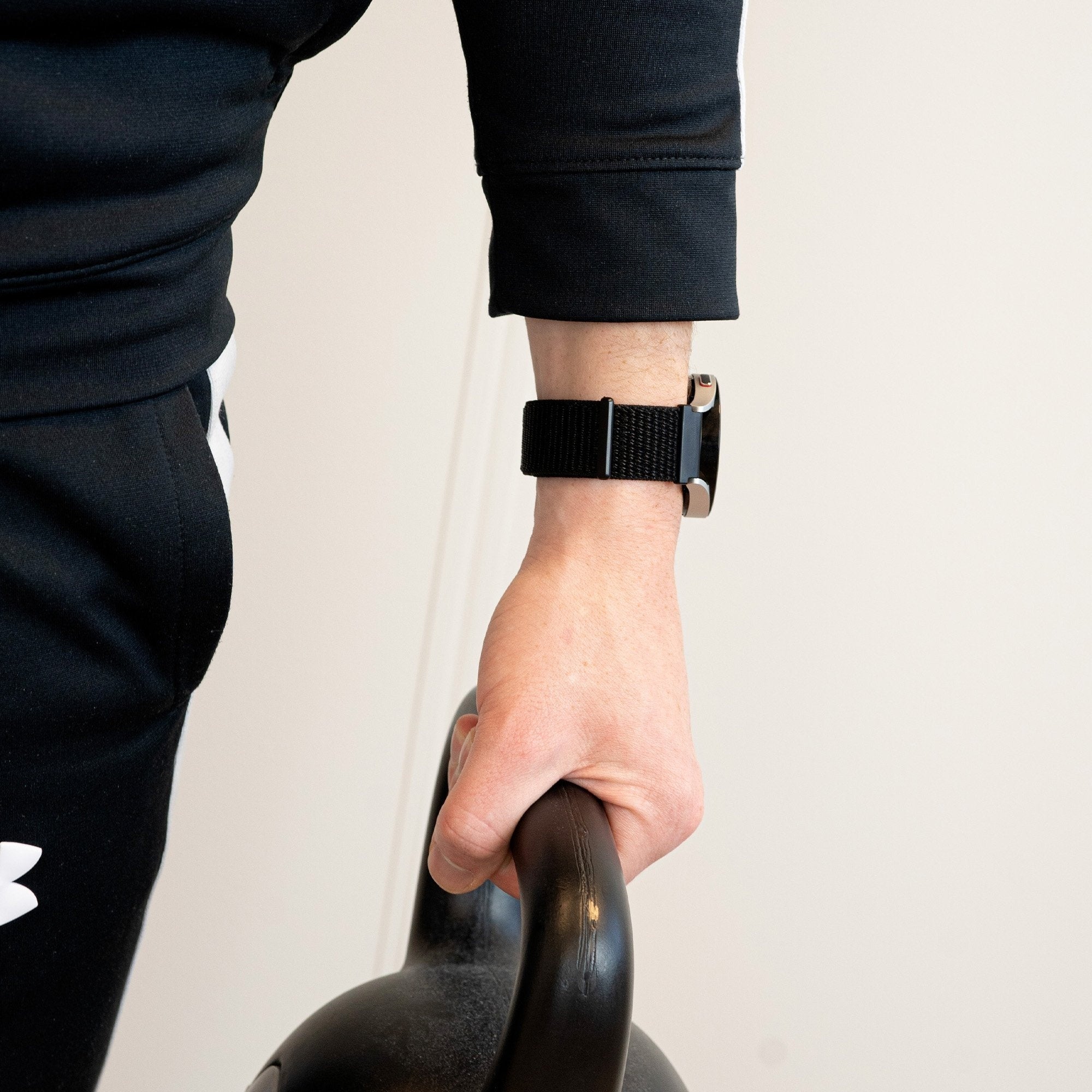 Bandz Suunto Vertical Nylon Loop Armband (Schwarz)