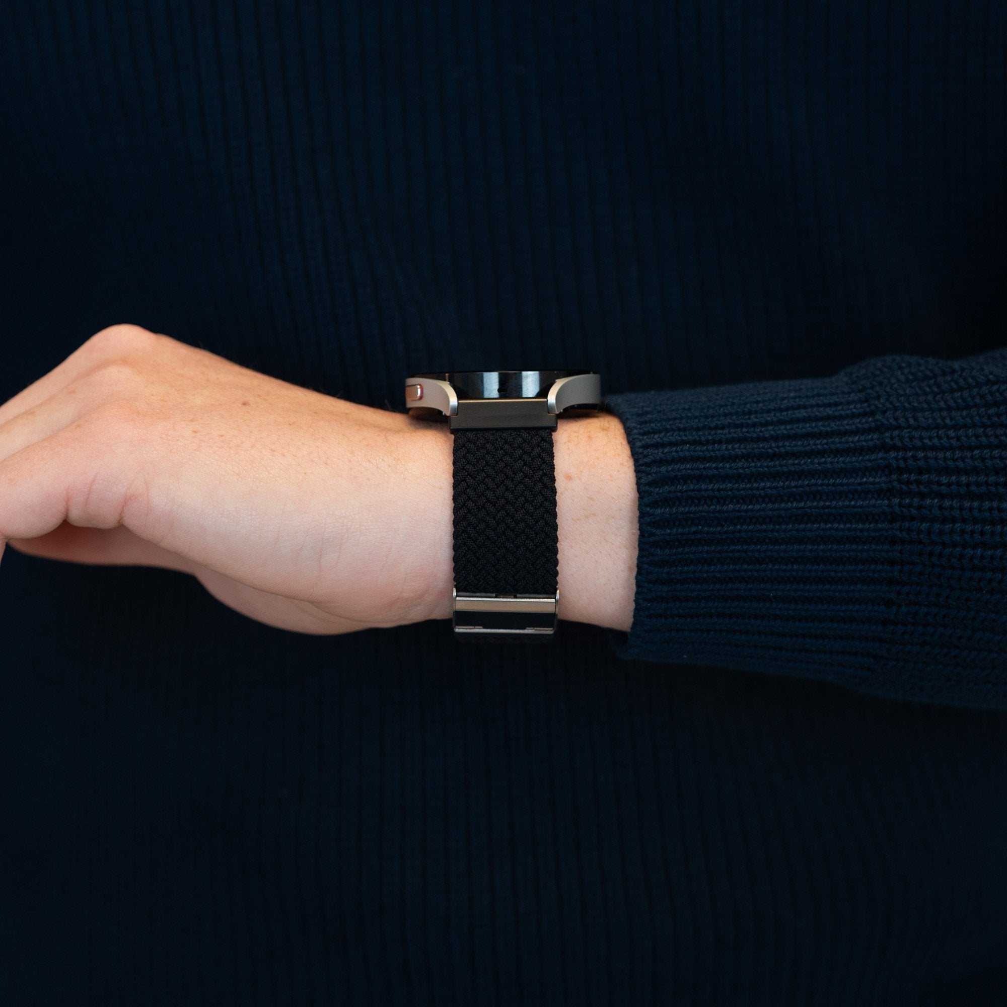 Bandz Suunto Race (S) Woven Nylon Strap (Black)