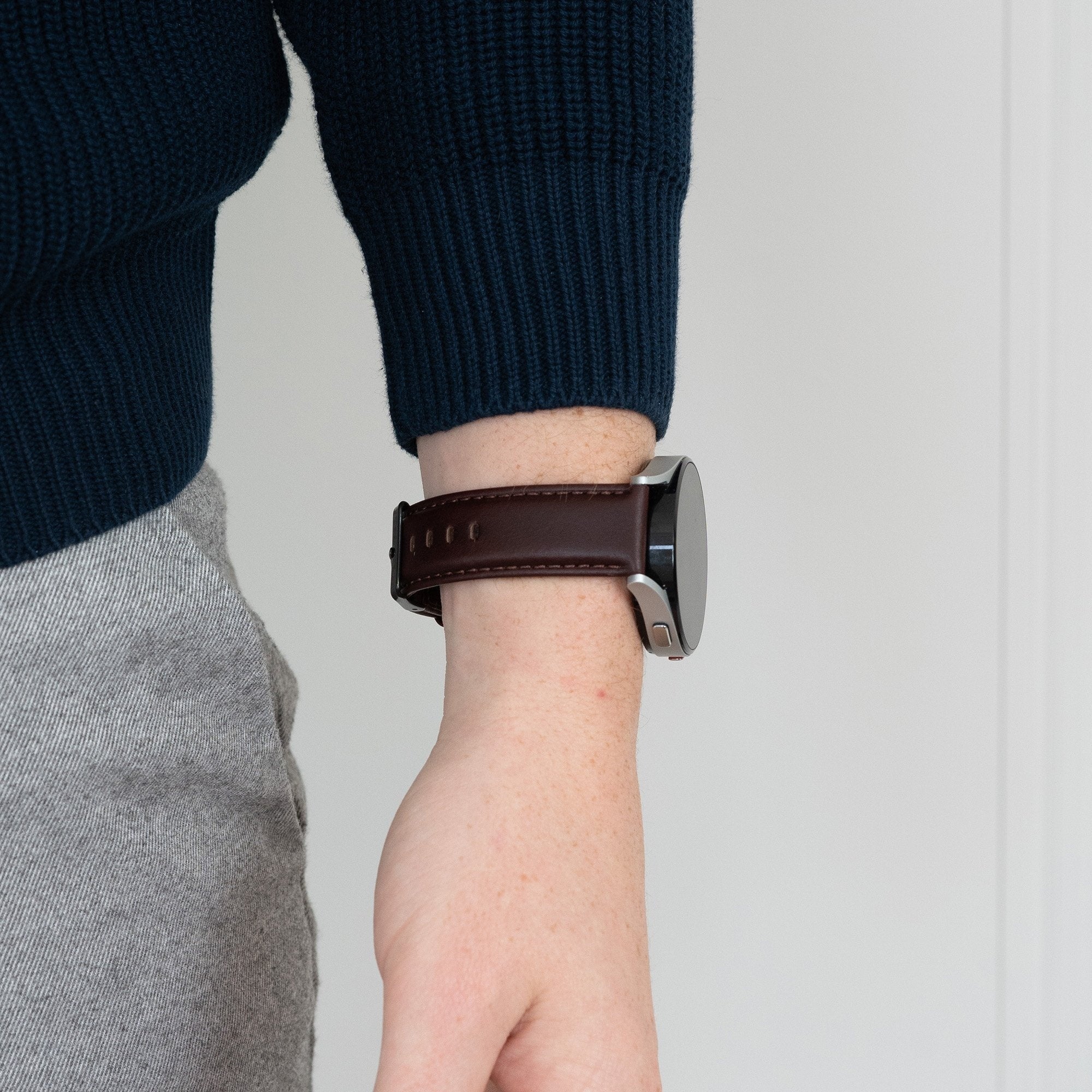 Bandz Suunto 5 Peak Lederarmband 'Classic' (Dunkelbraun)