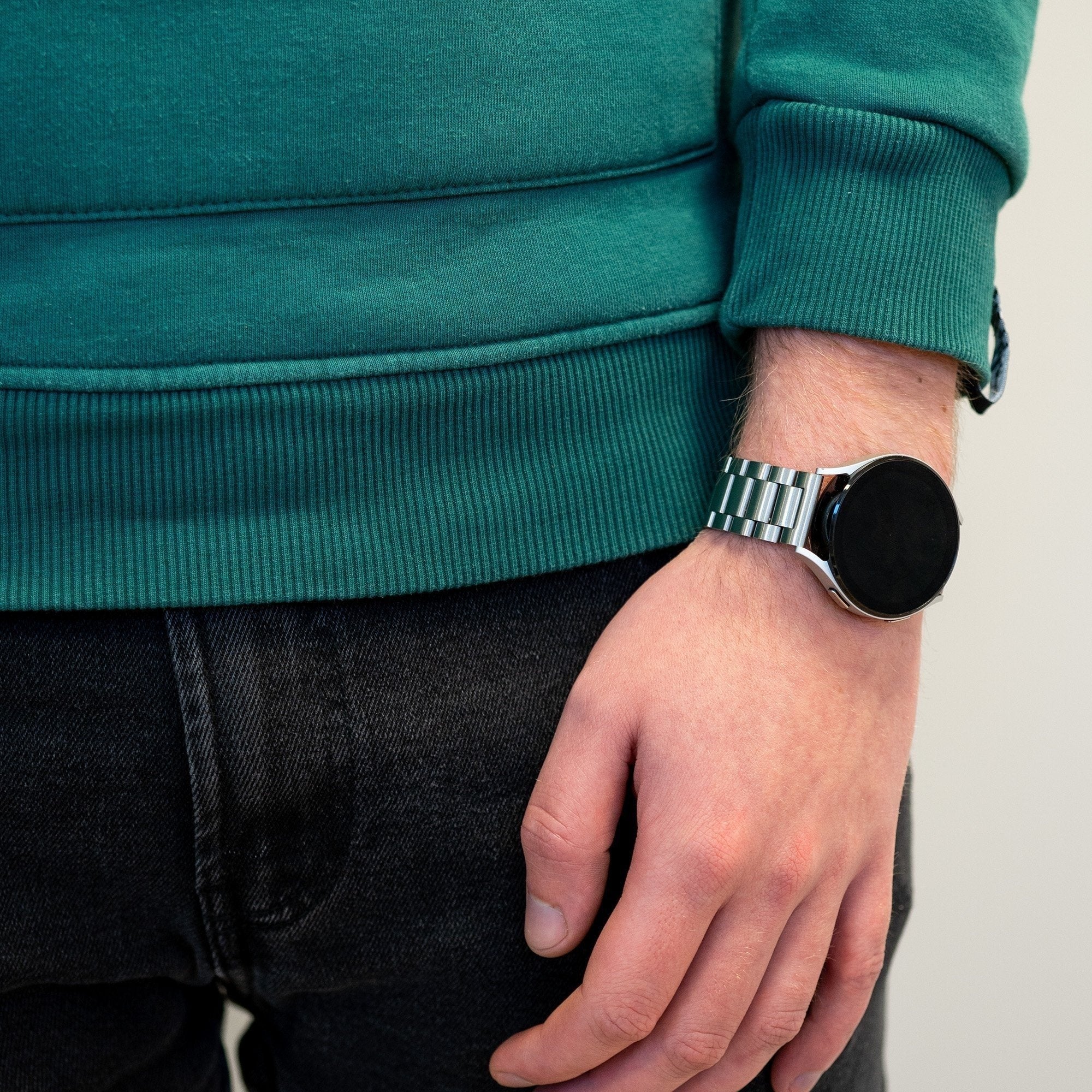 Bandz Coros Apex 46mm Stahlarmband 'Classic' (Silber)