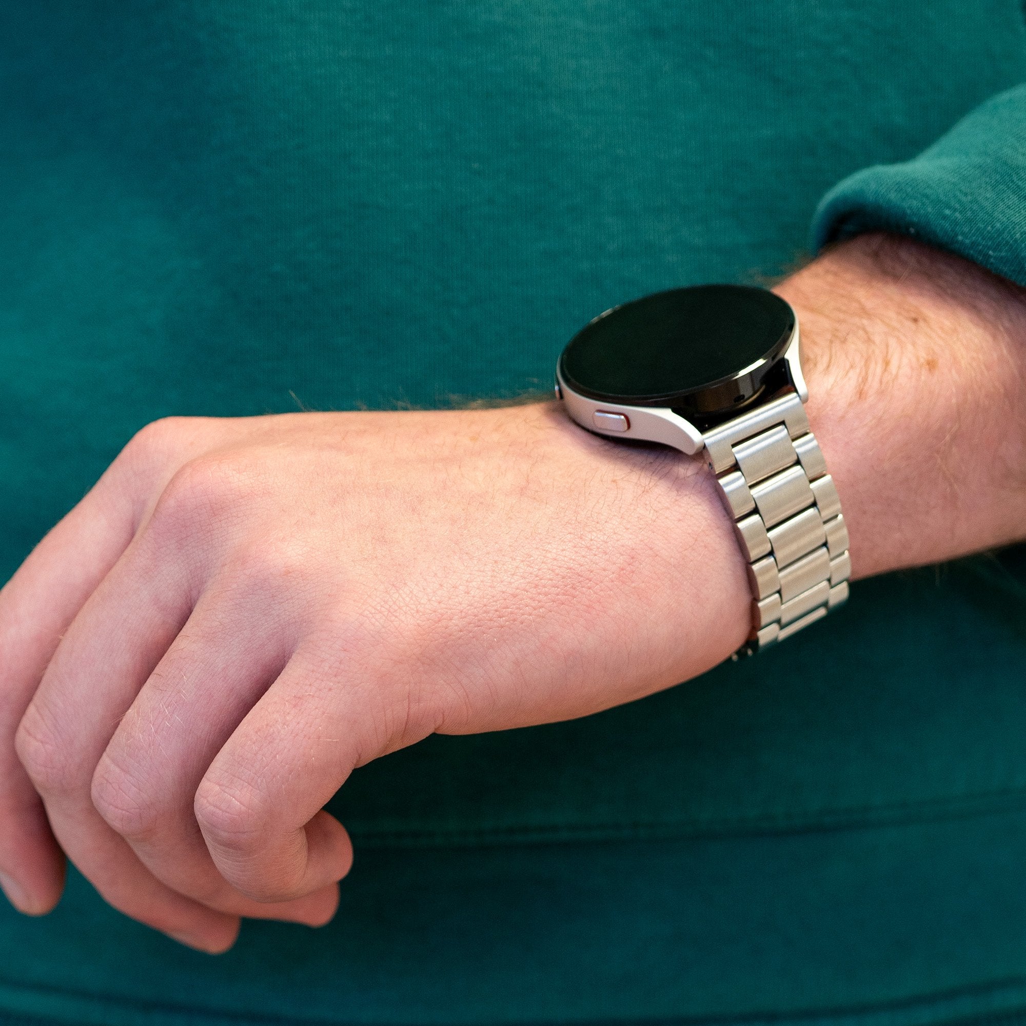 Bandz Garmin Vivomove Style Stahlarmband 'Classic' (Silber)