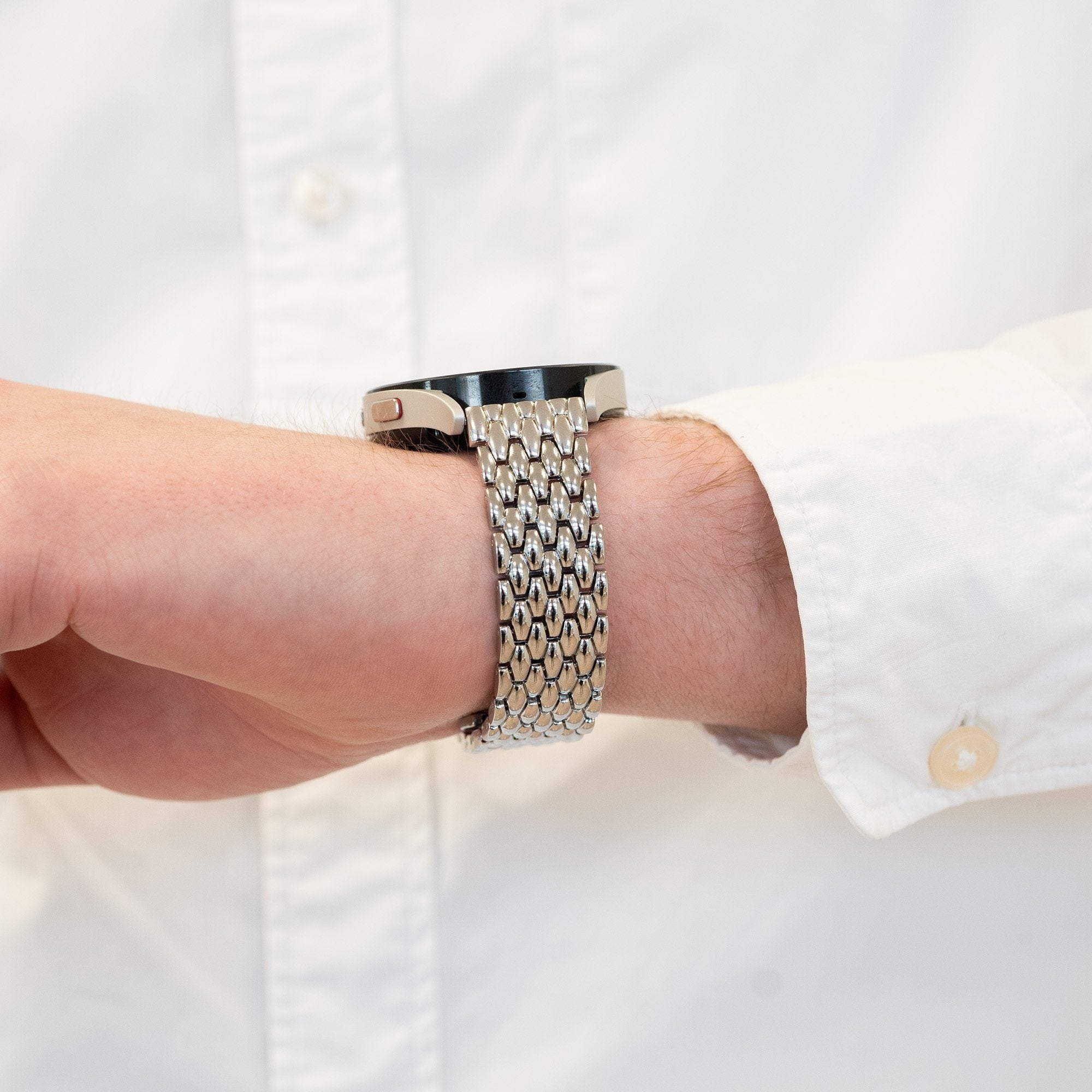 Bandz Coros Apex 42mm Stahlarmband 'Dragon' (Silber)