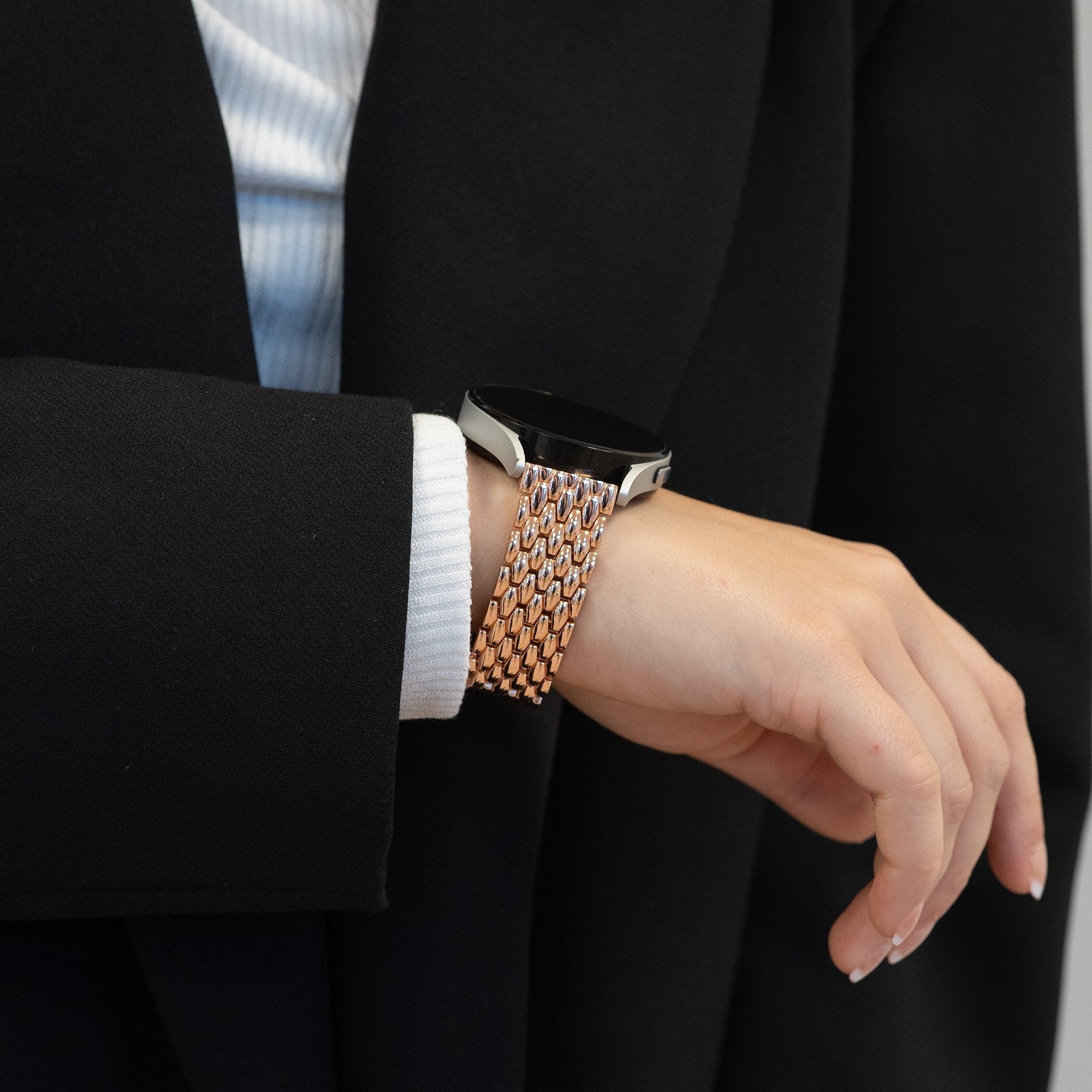 Bandz Coros Apex 42mm Stahlarmband 'Dragon' (Roségold)