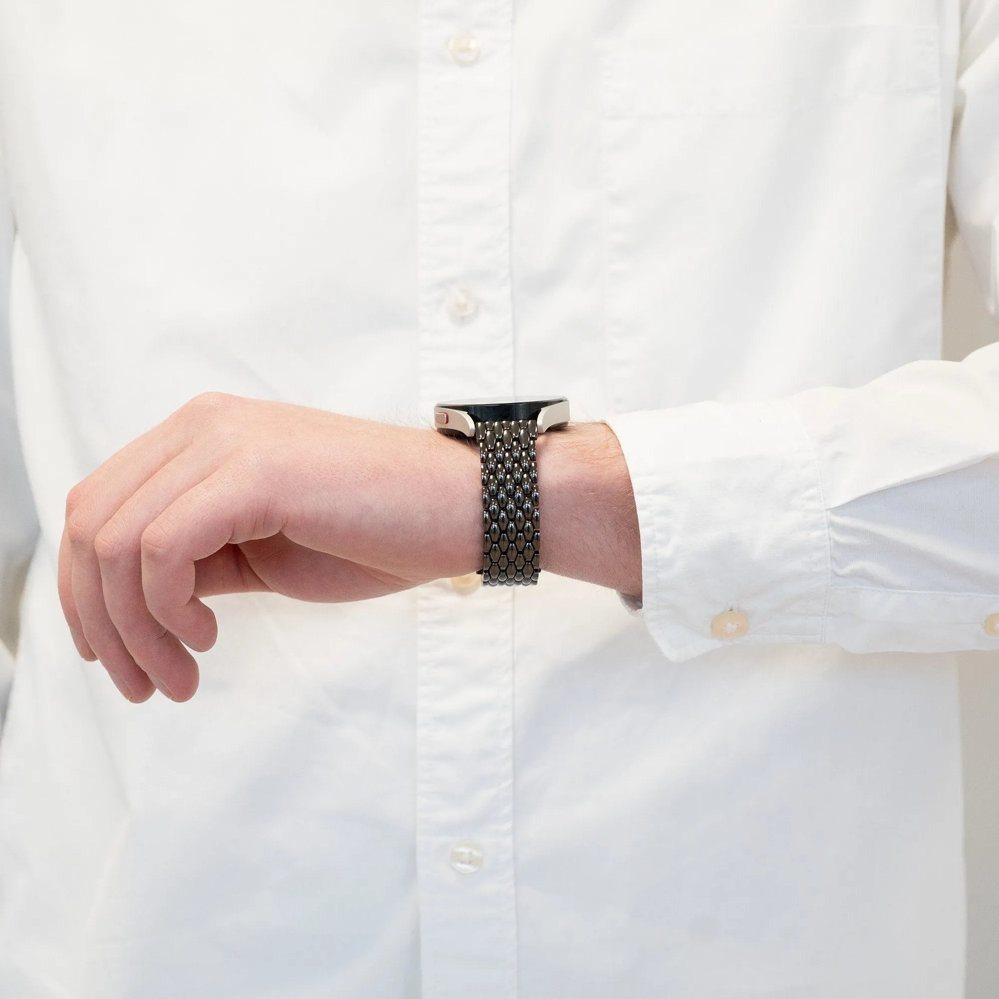 Bandz Oppo Watch X2 Stahlarmband 'Dragon' (Schwarz)