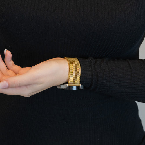 Bandz Garmin Venu Milanese Loop Armband (Gold)