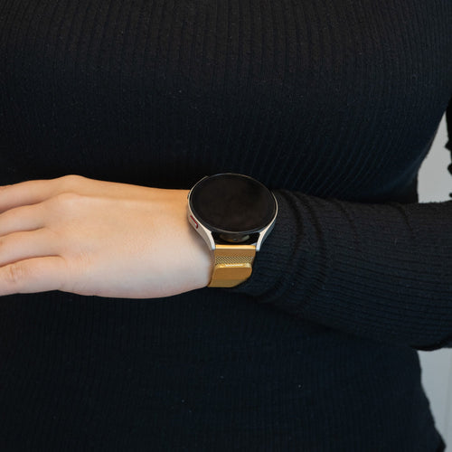 Bandz Garmin Forerunner 245 Milanese Loop Strap (Gold)