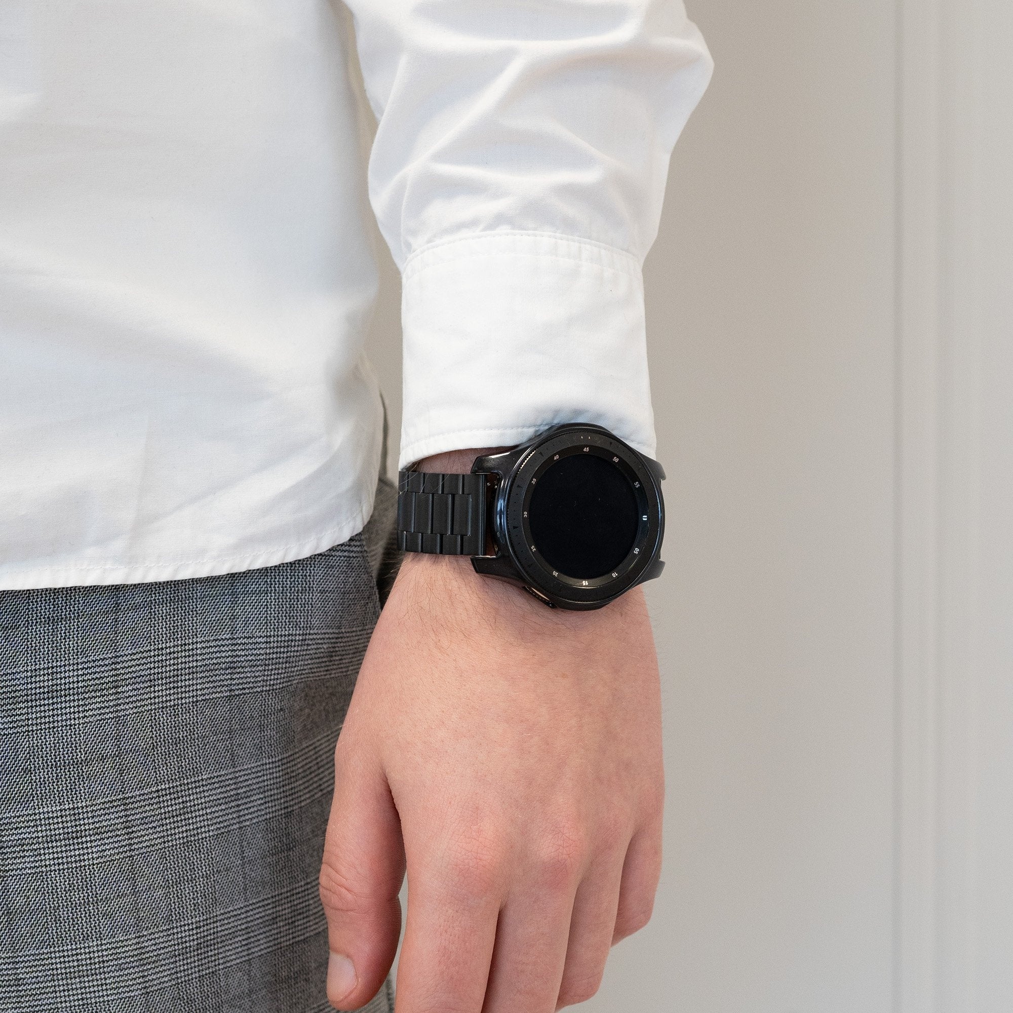 Bandz OnePlus Watch Lite Titan Gliederarmband (Schwarz)