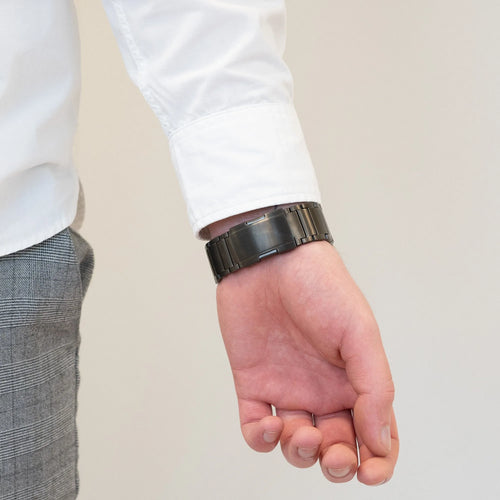 Bandz Noise Noisefit Origin Titanium Link Strap (Graphite)