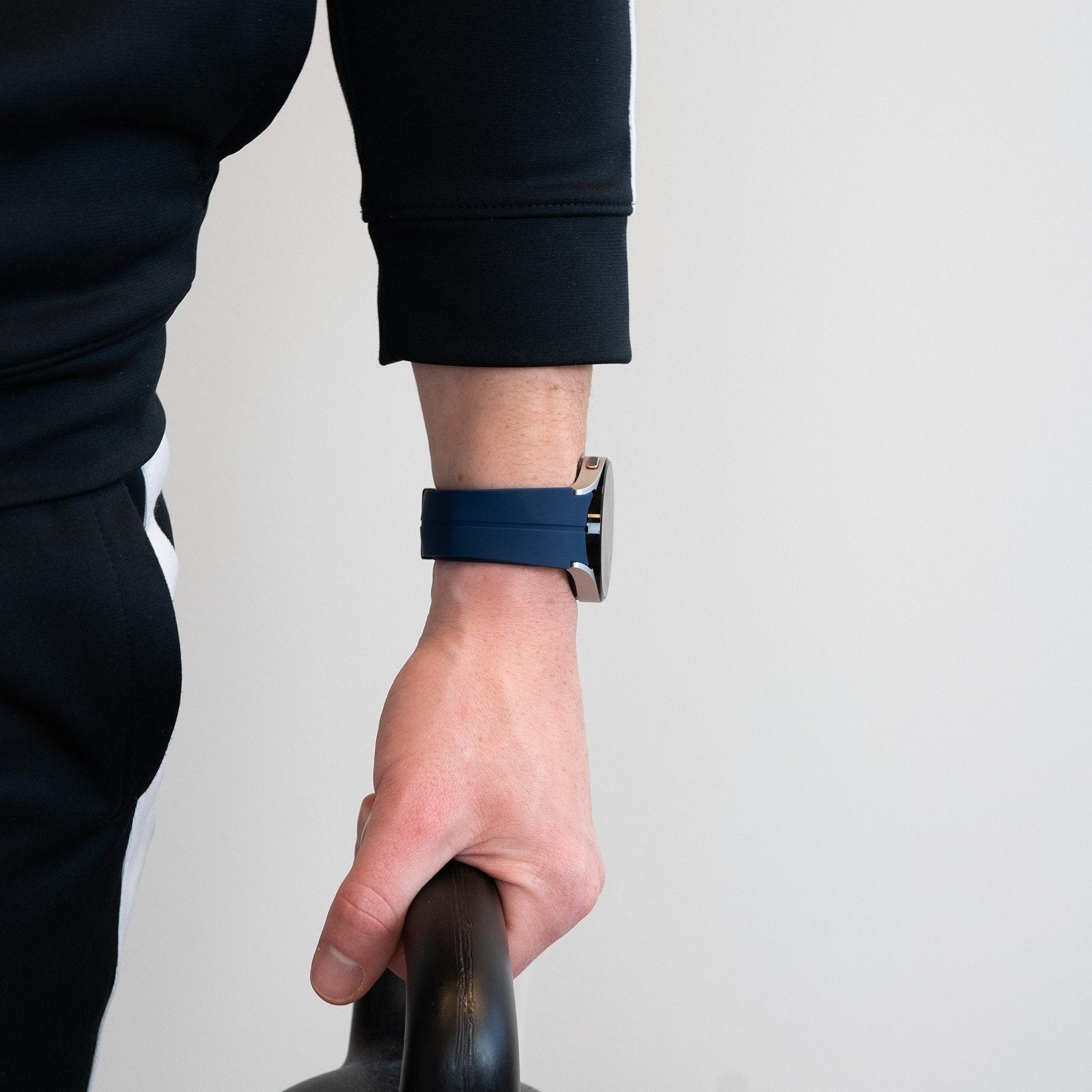 Bandz Samsung Galaxy Watch 5 - 40mm D-Schnalle Silikonarmband (Dunkelblau)