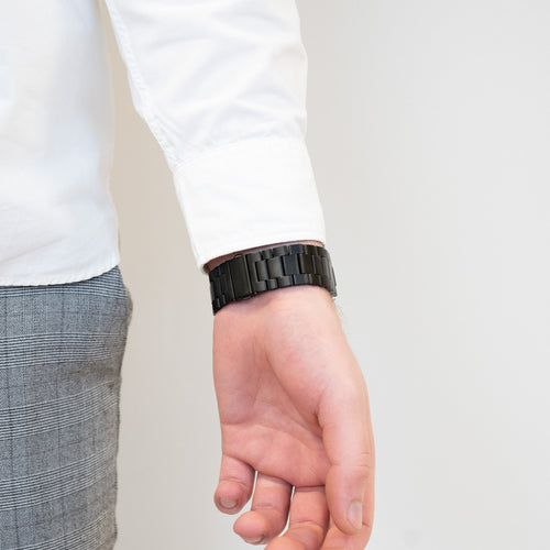 Bandz Samsung Galaxy Watch 5 - 44mm Titan-Gliederarmband (Schwarz)