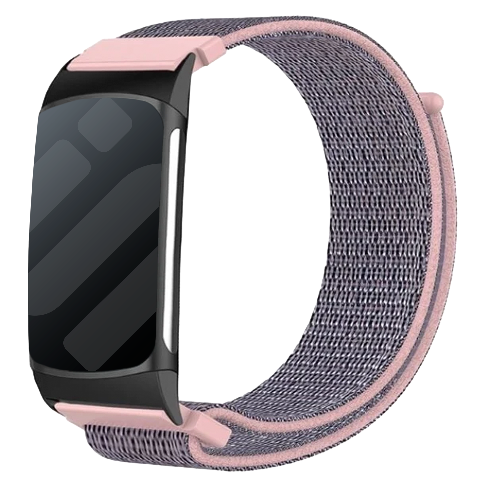 Fitbit Charge 6 Nylonarmband (Rosa)