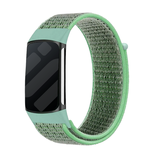 Fitbit Charge 5 Nylonarmband (Mintgrün)