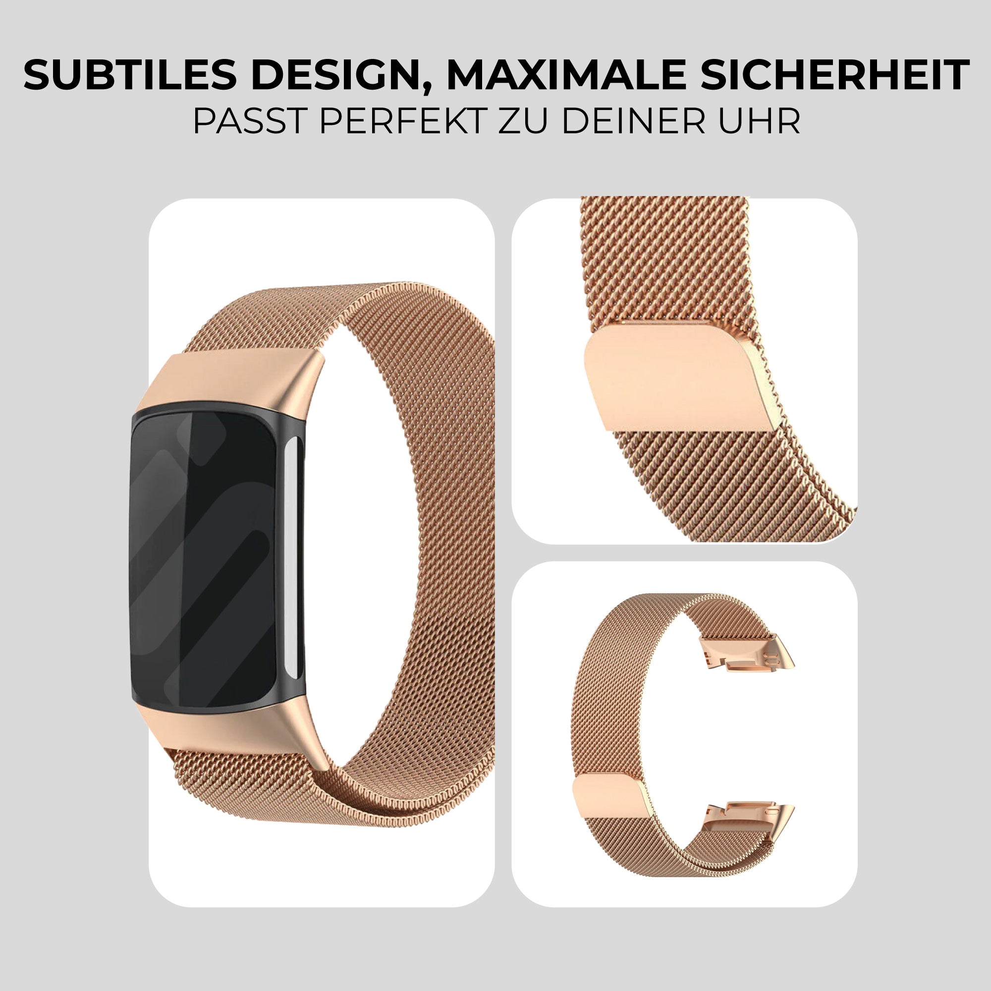Honecumi Silikon-Armband Für Fitbit Charge 5 – Marineblau/schwarz, Mit Modischen Nähten, Verstellbar 140-205 Mm | Ersatzband Wasserabweisend