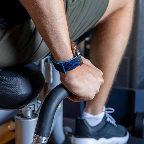 Bandz Apple Watch Ultra Nylonarmband 'Classic' (Blau Mix)