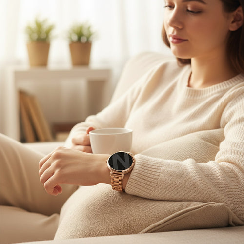 Bandz Pebble Round 2 - 14mm Steel Strap 'Classic' (Rose Gold)