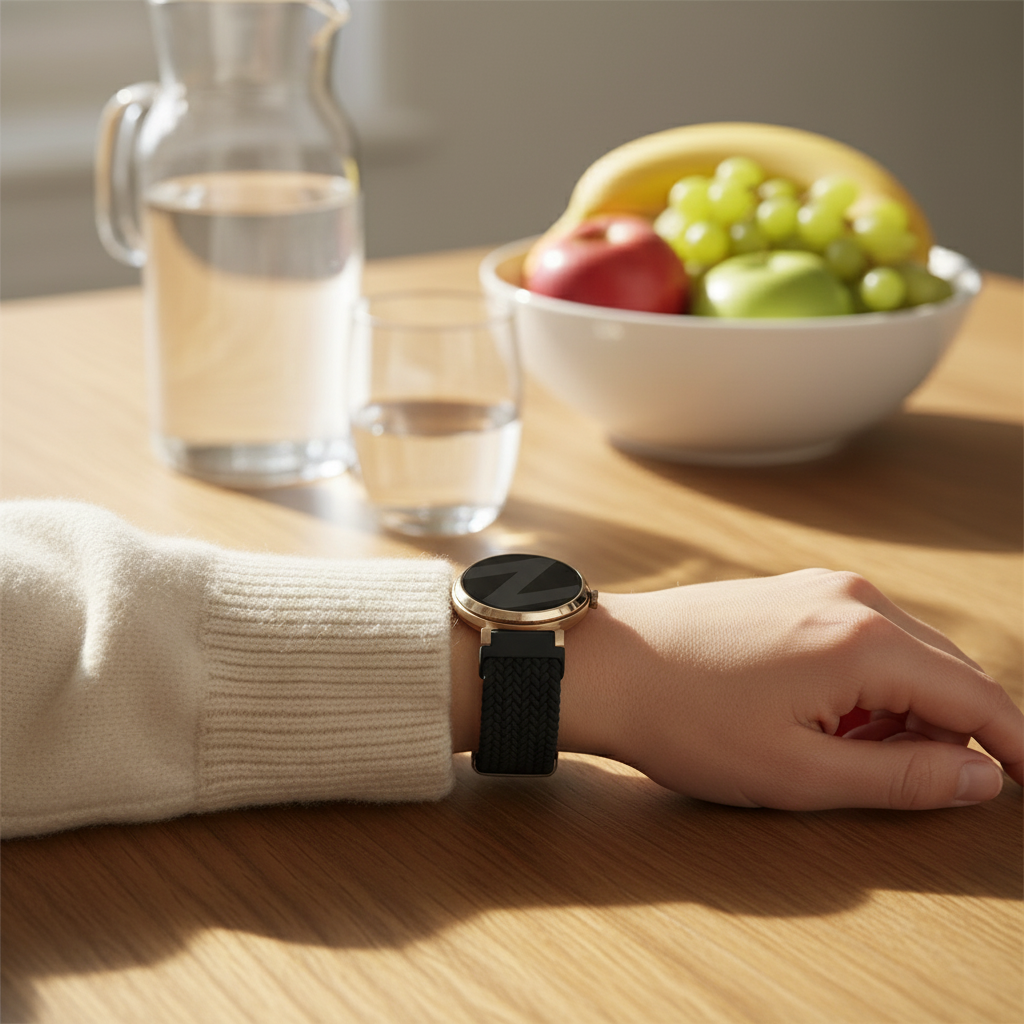 Bandz Garmin Lily 2 geflochtenes Nylonarmband (Schwarz)