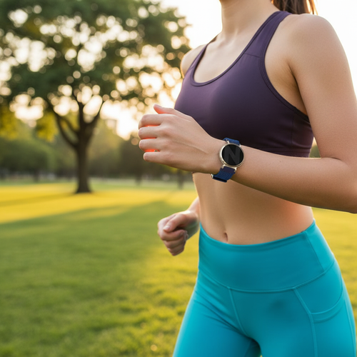 Bandz Pebble Round 2 - 14mm Woven Nylon Strap (Blue)