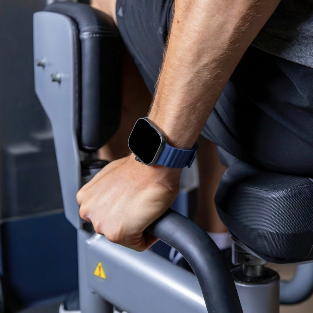 Xiaomi Smart Band 9 Pro magnetisches Silikonarmband (Duo Blau)